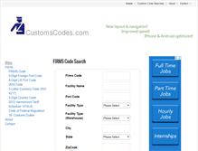 Tablet Screenshot of customscodes.com